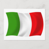 Italien Flag Postkarte (Vorderseite)