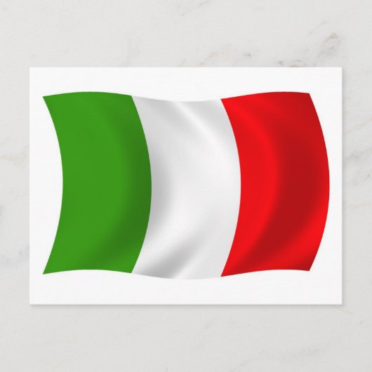 Italien Flag Postkarte (Vorderseite)