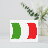 Italien Flag Postkarte (Stehend Vorderseite)