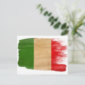 Italien Flag Postkarten (Stehend Vorderseite)