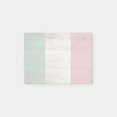 Italien-Flagge auf altem hölzernem Korn Post-it Klebezettel (Vorderseite)