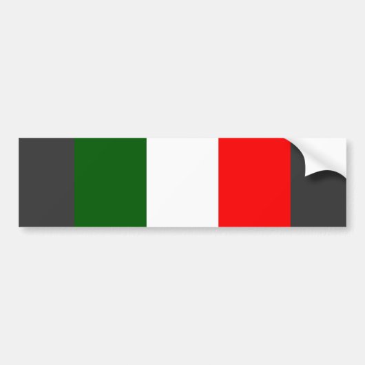 Italien-Flagge Autoaufkleber (Vorne)