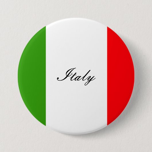 Italien-Flagge Button (Vorderseite)