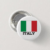 Italien-Flagge Button (Vorne & Hinten)