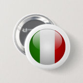 Italien-Flagge Button (Vorne & Hinten)