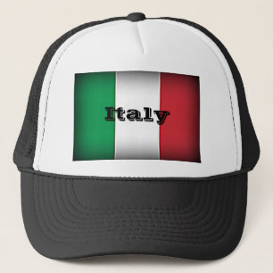Italien-Flagge Dunkle Kante Truckerkappe