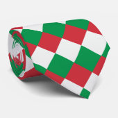 Italien-Flagge färbt Diamanten Krawatte (Gerollt)