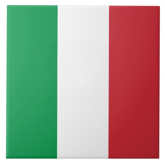 Italien-Flagge Fliese (Vorderseite)