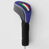 Italien-Flagge Golfabdeckung Golf Headcover (angewinkelt)