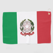 Italien-Flagge-Handyhülle Golfhandtuch (Horizontal)