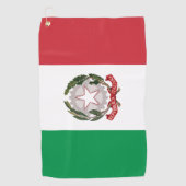 Italien-Flagge-Handyhülle Golfhandtuch (Vorderseite)
