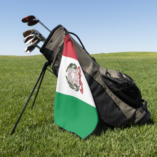 Italien-Flagge-Handyhülle Golfhandtuch (Gras)