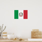 Italien-Flagge-Handyhülle Poster (Küche)