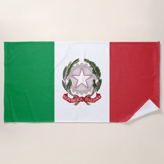 Italien-Flagge-Handyhülle Strandtuch (Vorderseite)