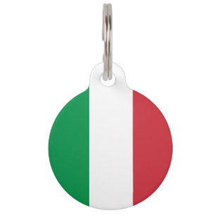 Italien-Flagge Haustiermarke