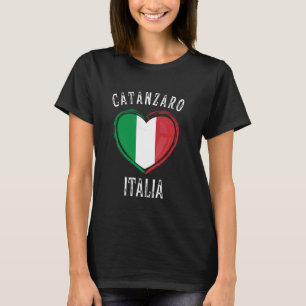 Italien Flagge Herz Catanzaro Stadt T-Shirt