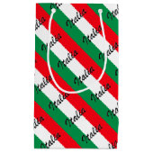 Italien-Flagge - hohe Qualität Kleine Geschenktüte (Vorderseite)