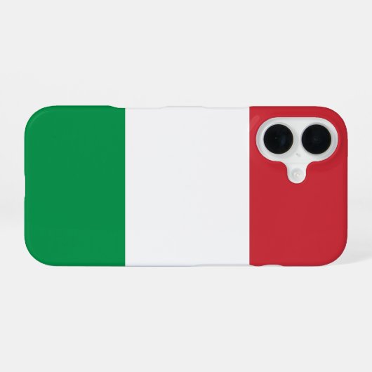 Italien-Flagge iPhone 16 Hülle (Rückseite (Horizontal))