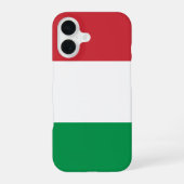 Italien-Flagge iPhone 16 Hülle (Rückseite)
