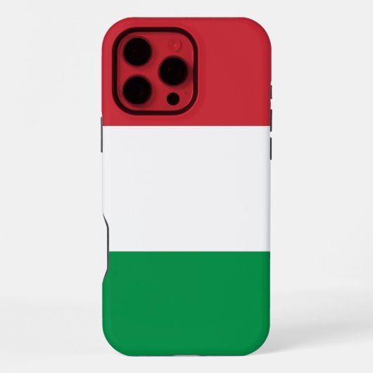 Italien-Flagge iPhone Hülle (Rückseite)