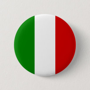 Italien-Flagge - italienischer Knopf Button