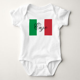 Italien-Flagge Italienischer Stolz Europa Land Baby Strampler
