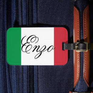 Italien-Flagge Italienischer Stolz Europa Land Gepäckanhänger