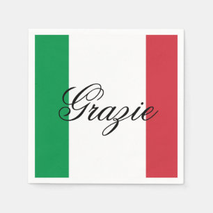 Italien-Flagge Italienischer Stolz Europa Land Serviette