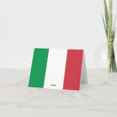 Italien-Flagge Karte (Rückseite)