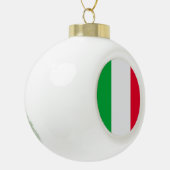 Italien-Flagge Keramik Kugel-Ornament (Links)
