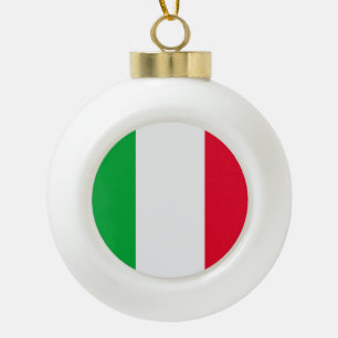 Italien-Flagge Keramik Kugel-Ornament
