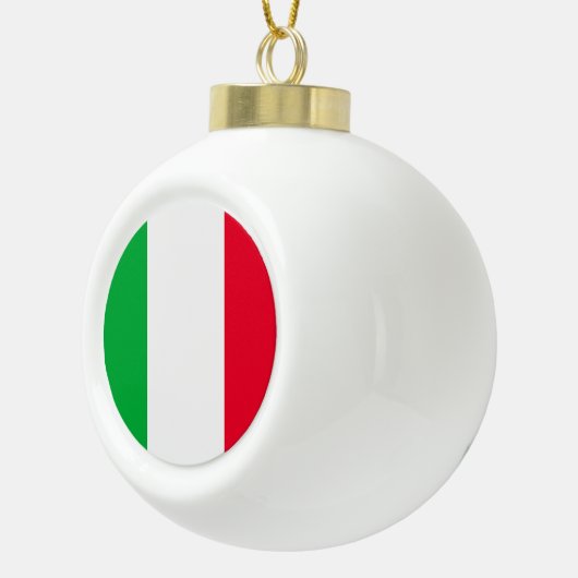 Italien-Flagge Keramik Kugel-Ornament (Rechts)