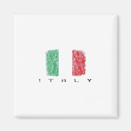 Italien-Flagge Magnet (Vorne)
