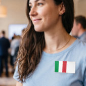 Italien-Flagge Namenschild