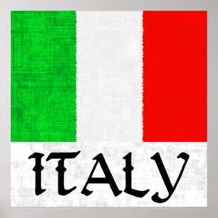 ITALIEN-FLAGGE Plakat