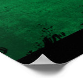 Italien-Flagge  Poster (Ecke)