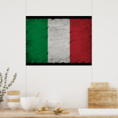 Italien-Flagge  Poster (Küche)