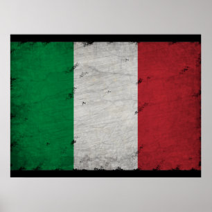 Italien-Flagge Poster