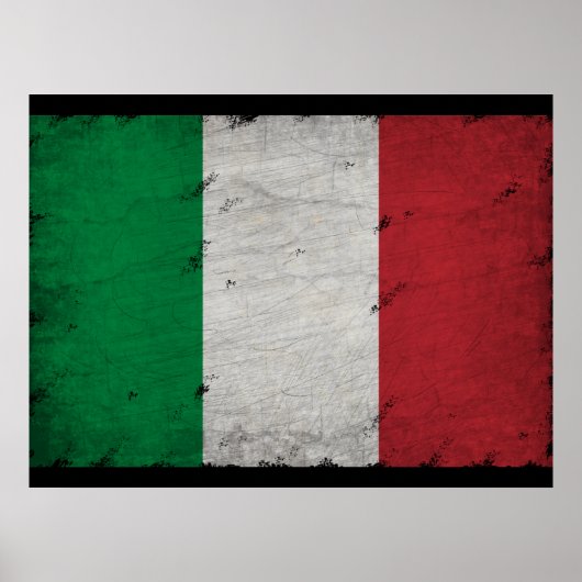 Italien-Flagge  Poster (Vorne)