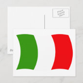 Italien Flagge Postkarte (Vorne/Hinten)