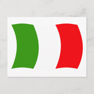Italien Flagge Postkarte