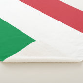 Italien-Flagge Sherpadecke (3/4)