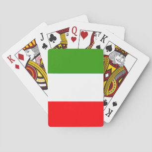 Italien-Flagge Spielkarten