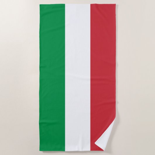 Italien-Flagge Strandtuch (Vorderseite)