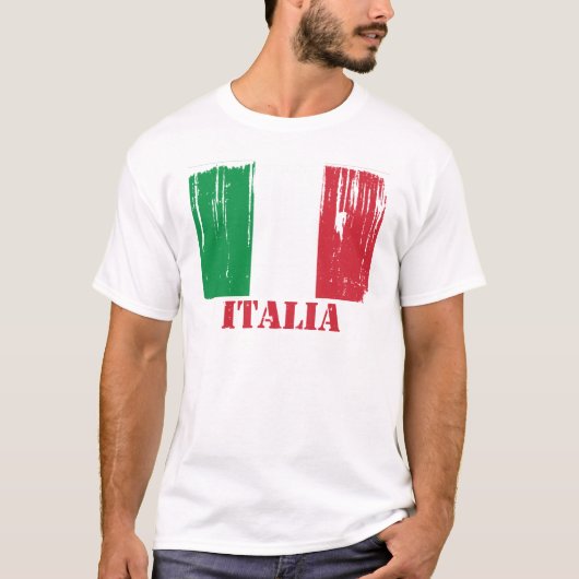 Italien-Flagge T-Shirt (Vorderseite)
