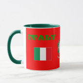 ITALIEN-Flagge u. Wappen Tasse (Links)