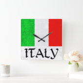 ITALIEN-FLAGGE Uhr (Zuhause)