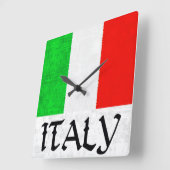 ITALIEN-FLAGGE Uhr (Winkel)