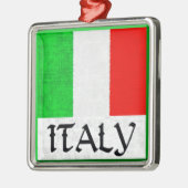ITALIEN-FLAGGE Verzierung Ornament Aus Metall (Links)
