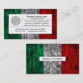 Italien-Flagge Visitenkarte (Vorne/Hinten)